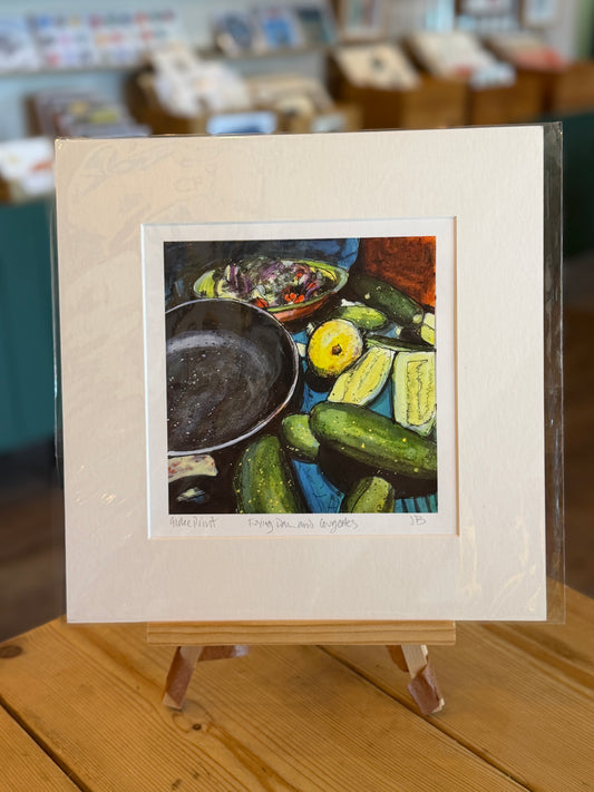 Frying Pan & Corgettes-Print