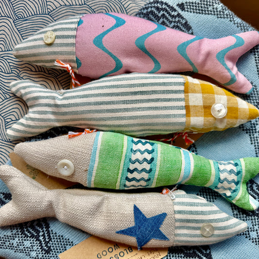 Handmade Lavender & Rose Fish