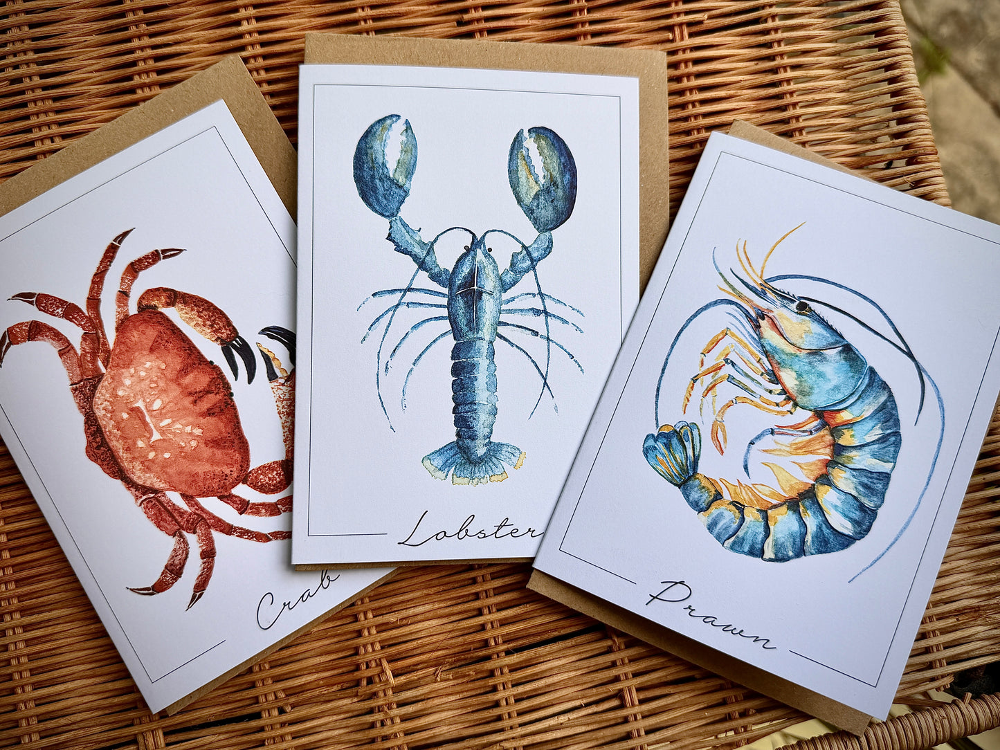Watercolour Greeting Card Collection-Sea creatures-A6
