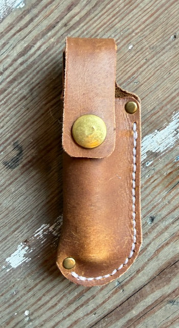 Handmade Leather penknife belt sheath with penknife