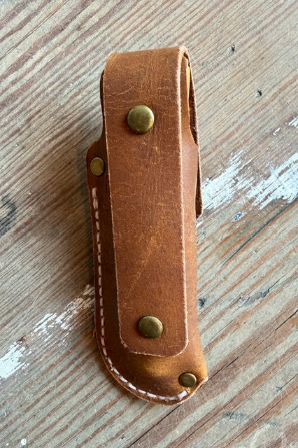 Handmade Leather penknife belt sheath with penknife