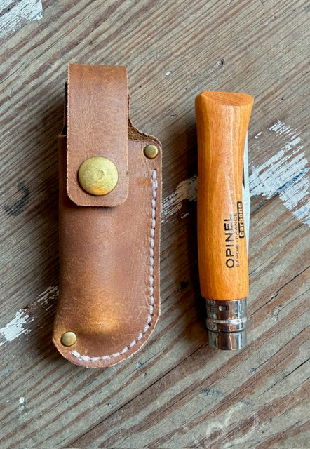 Handmade Leather penknife belt sheath with penknife