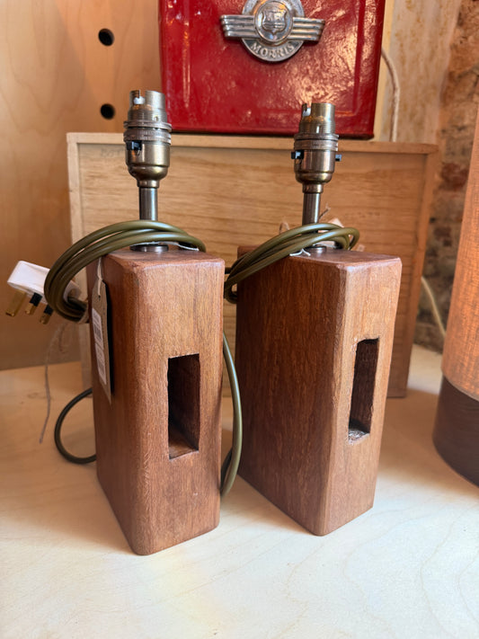 Pair of Unique Driftwood Lamp Bases (55 & 55A)