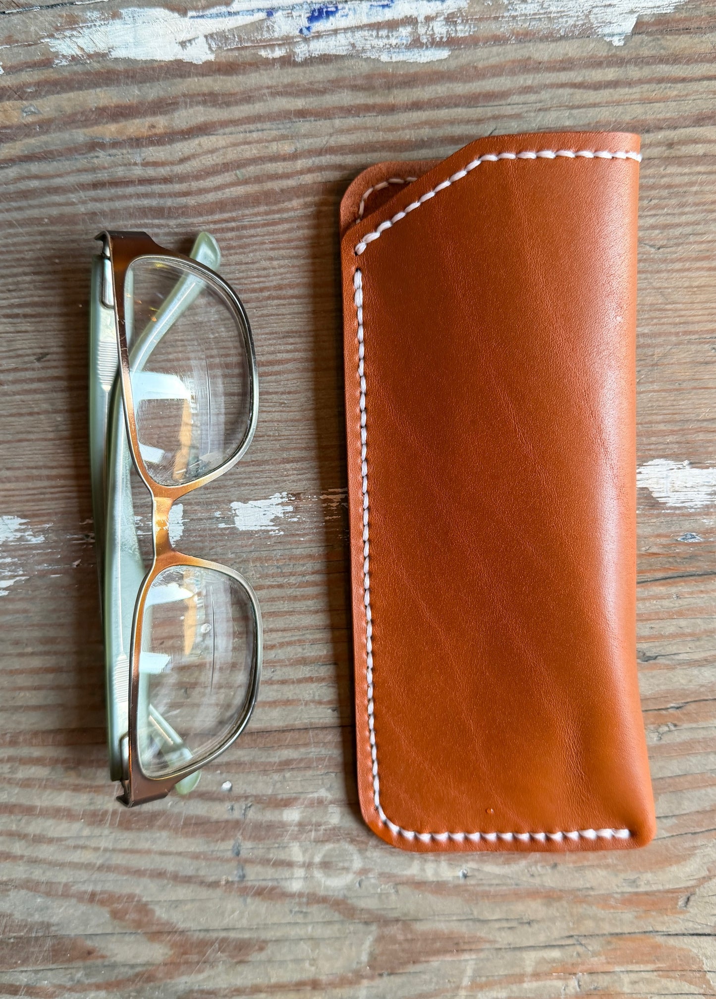 Handmade Leather Glasses slipcase