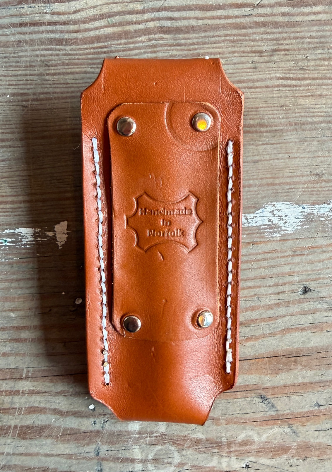 Handmade Leather penknife belt sheath with penknife