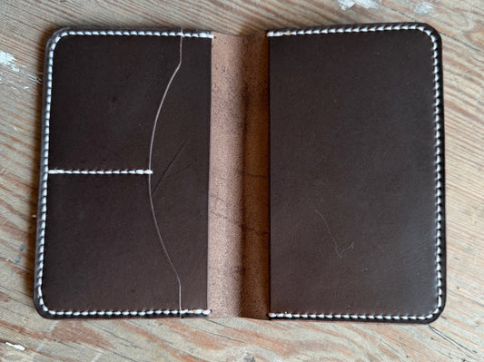 Handmade Leather passport wallet
