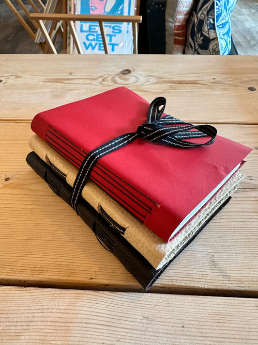 Bundle of three Leather Books