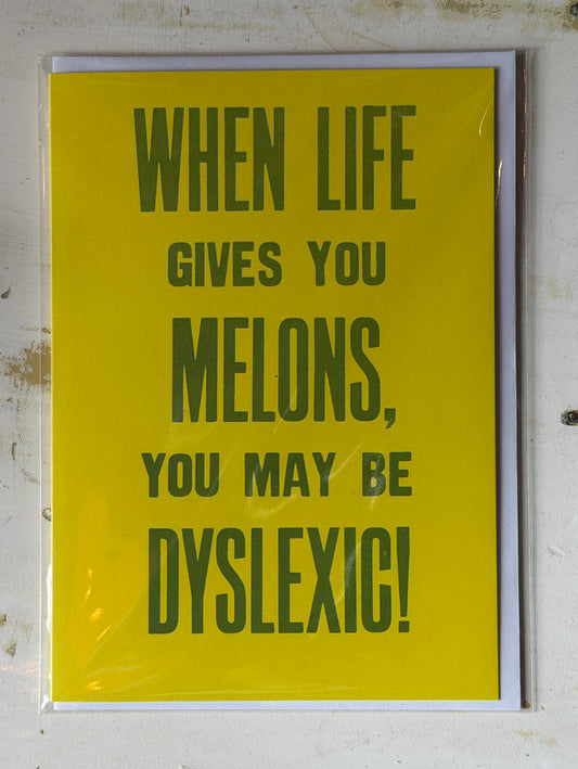 When life gives you melons.... Greeting  Card