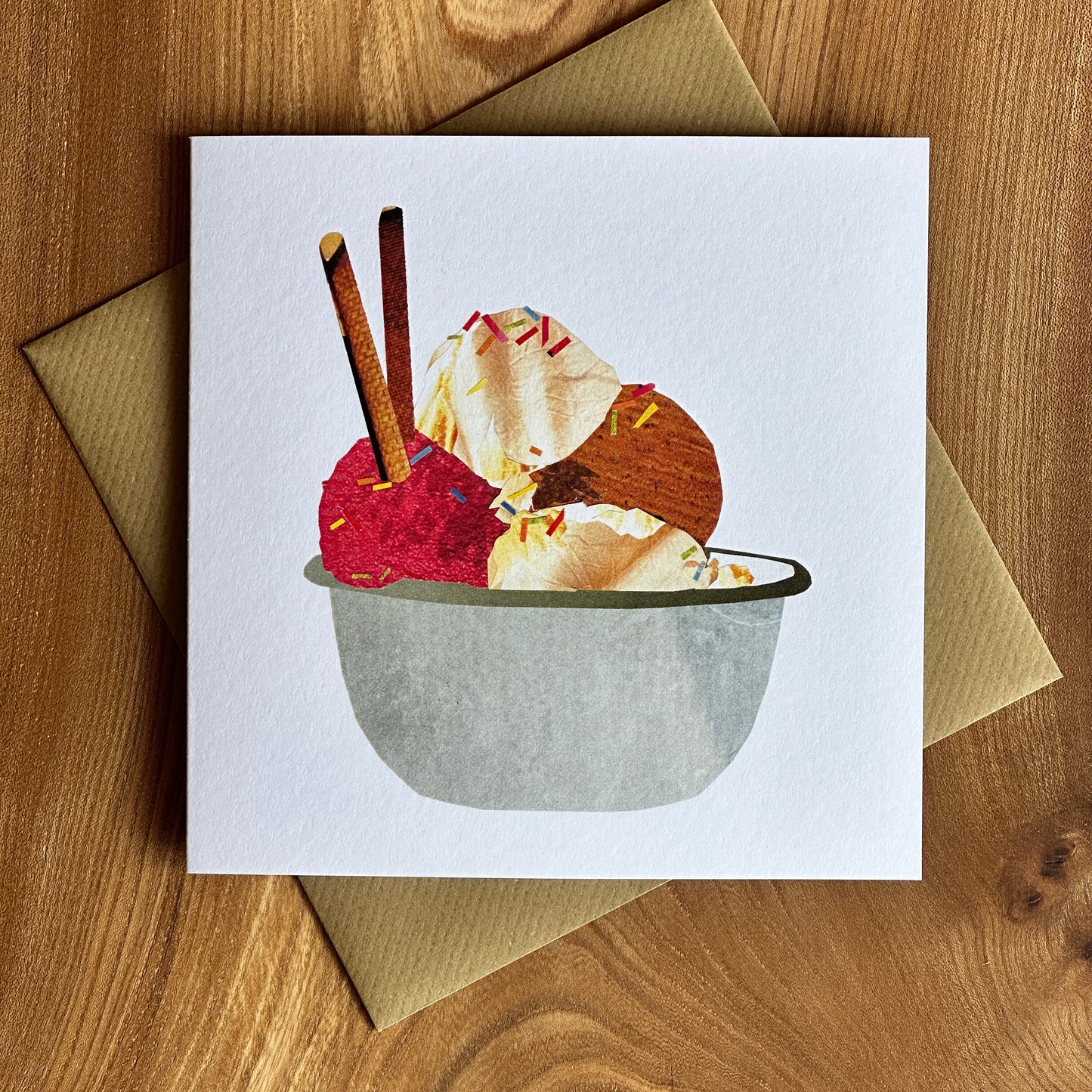 Soodle Street collage print card