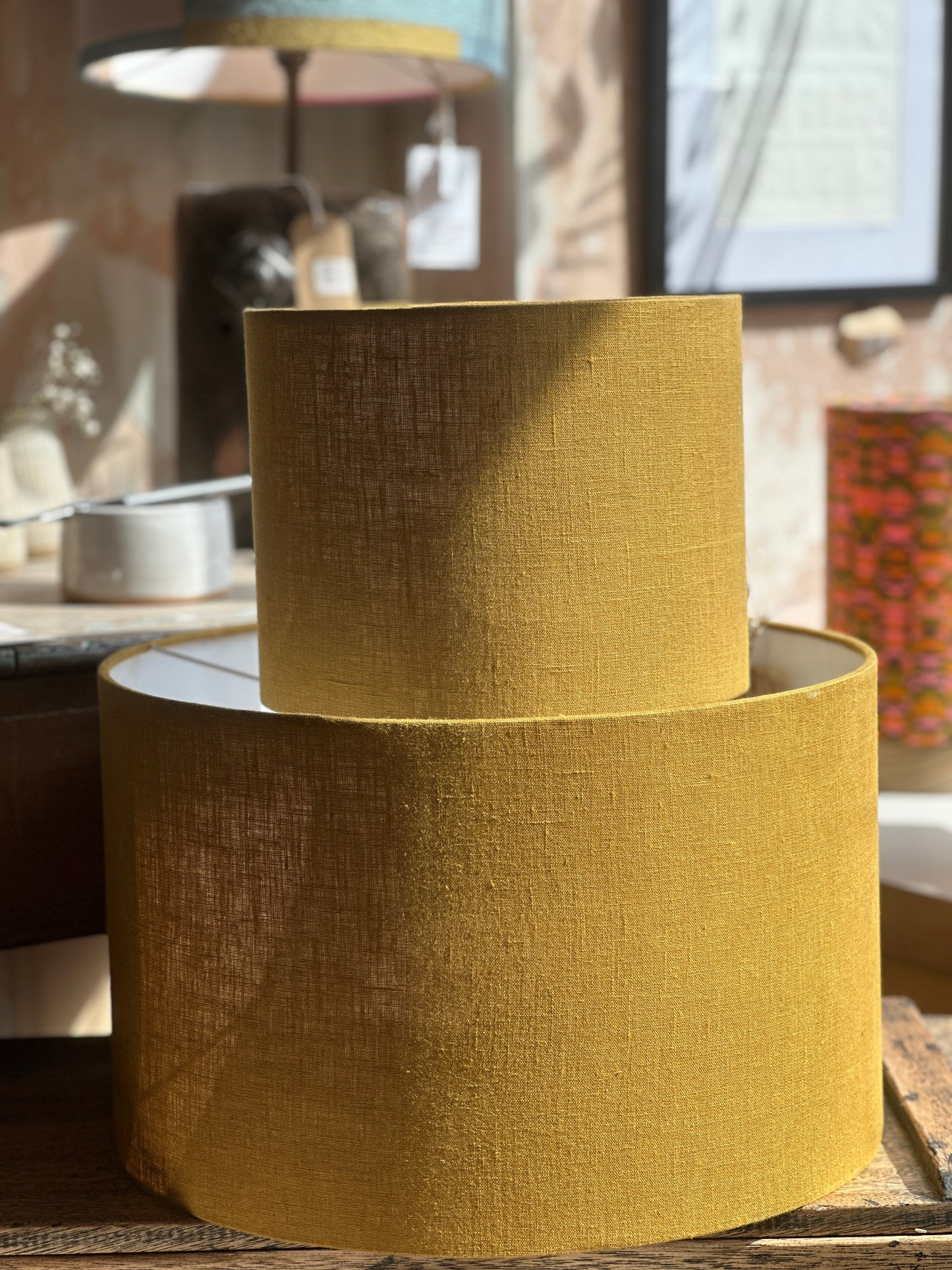 Merchant & MIlls Natural Linen Drum Lampshade