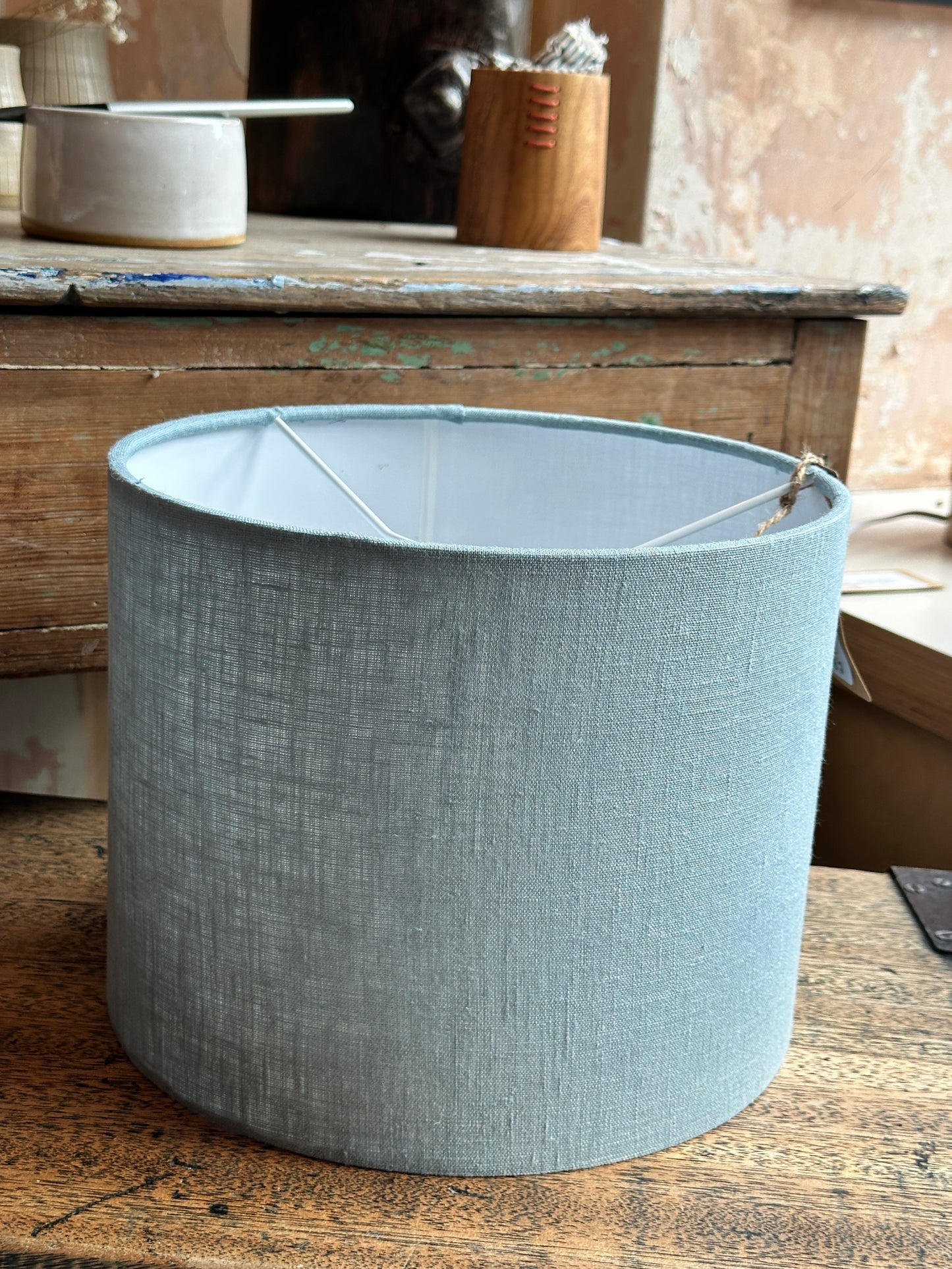 Merchant & MIlls Natural Linen Drum Lampshade