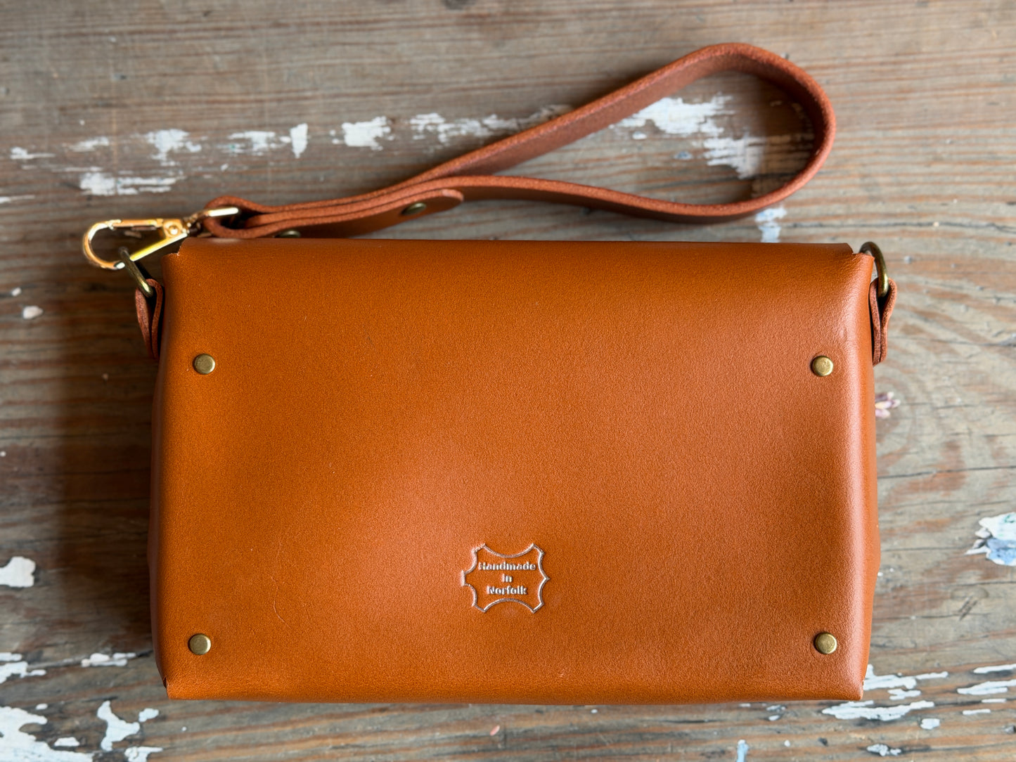 Handmade Leather clutch bag / EDC bag