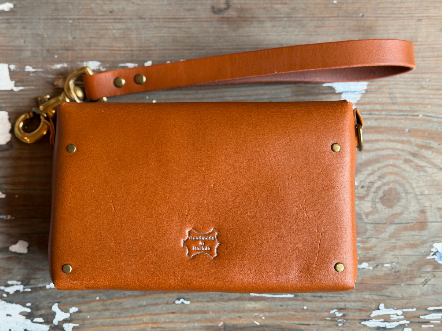 Handmade Leather clutch bag / EDC bag