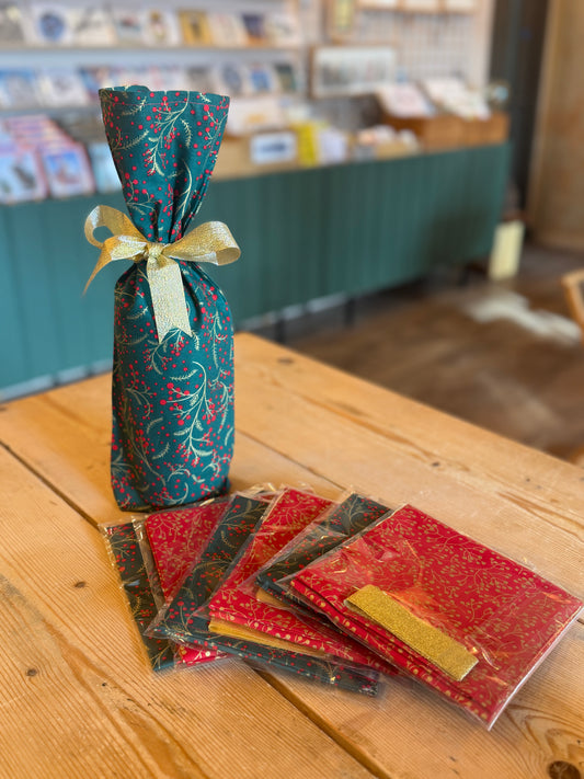 Handmade Christmas Bottle Bags