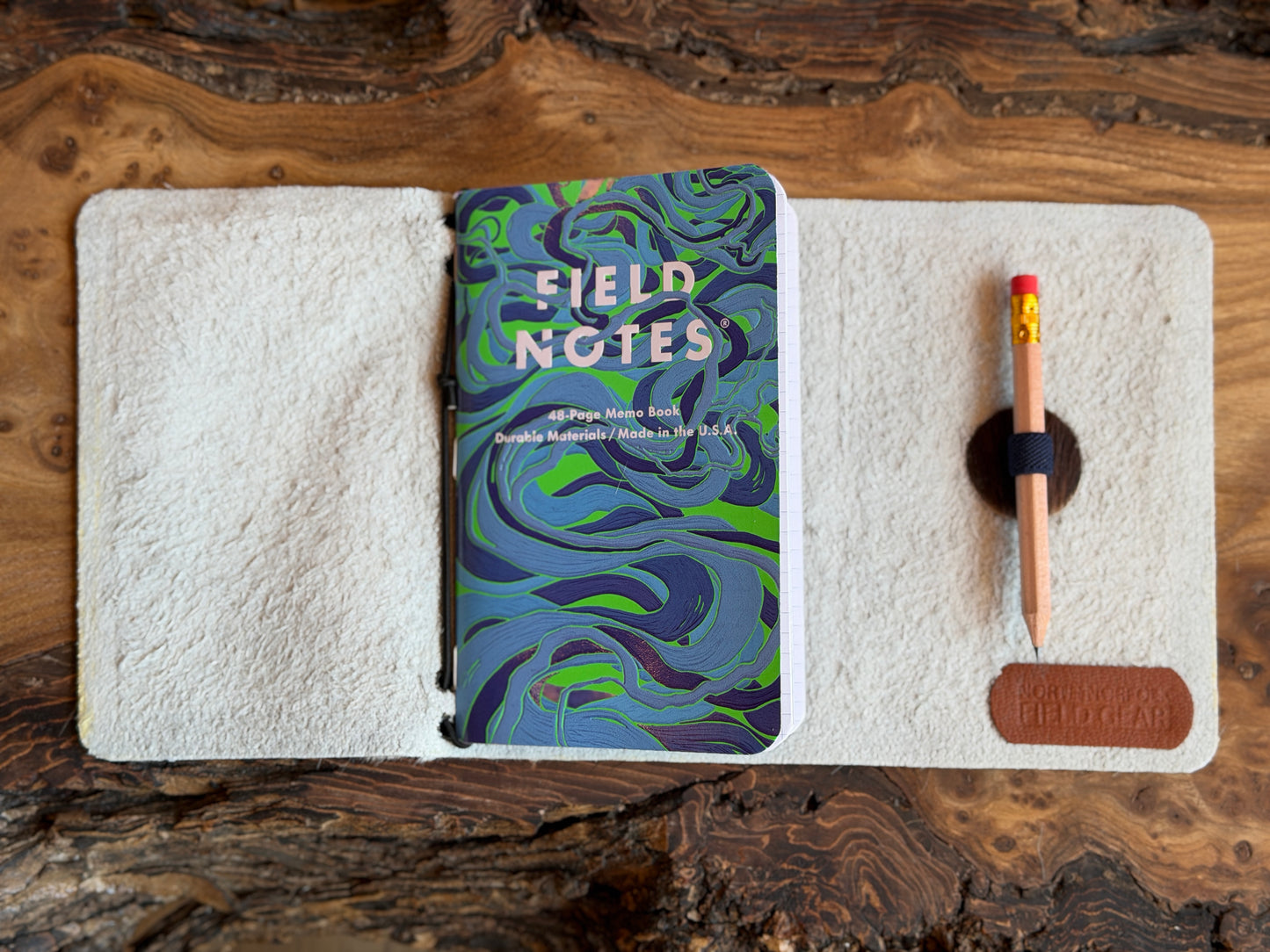 Handmade Hair on Cowhide Leather Field Notes book covers
