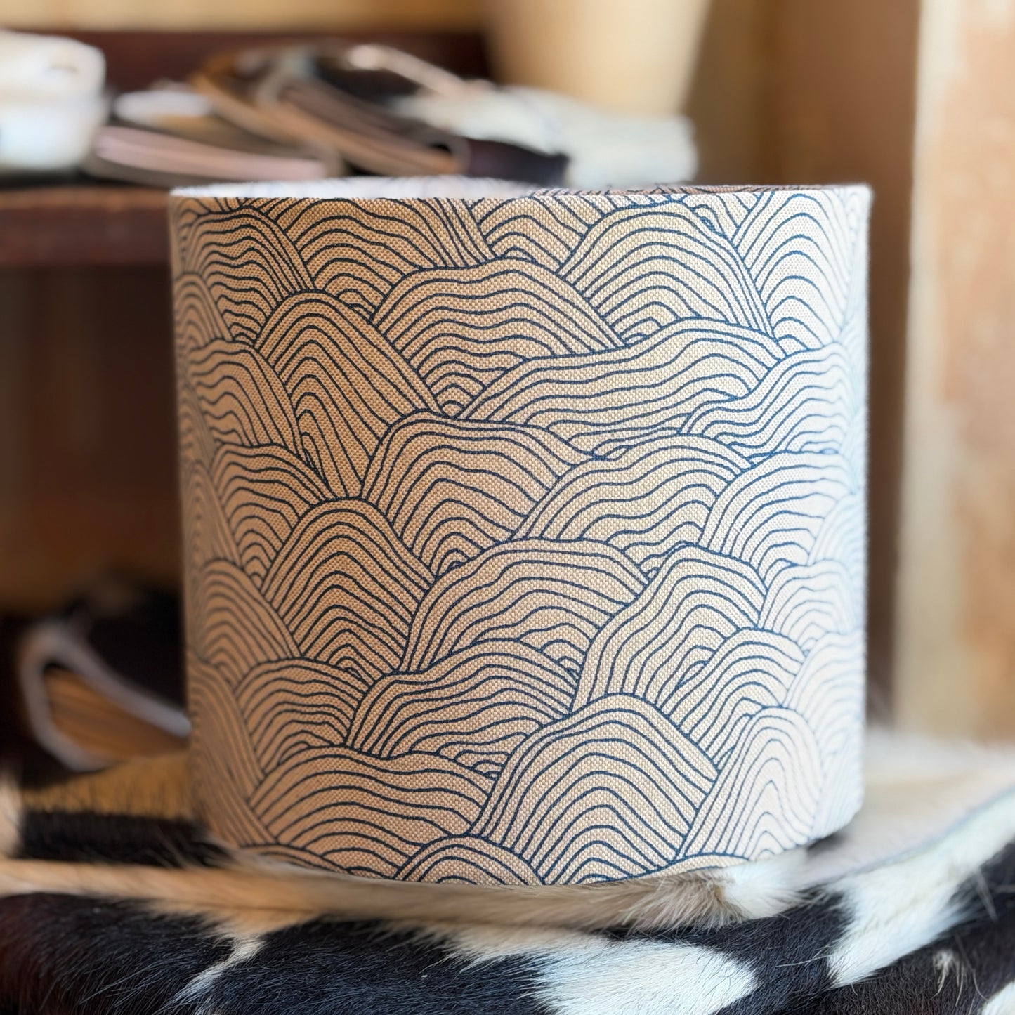 Nautical-themed lampshades - handmade