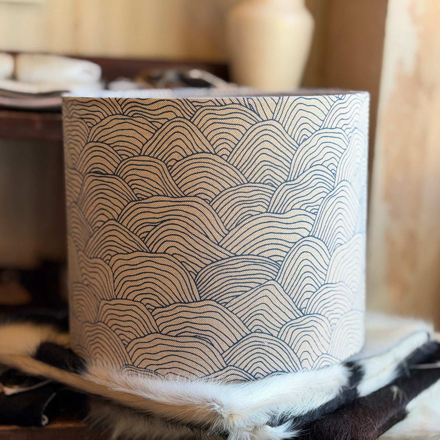Nautical-themed lampshades - handmade