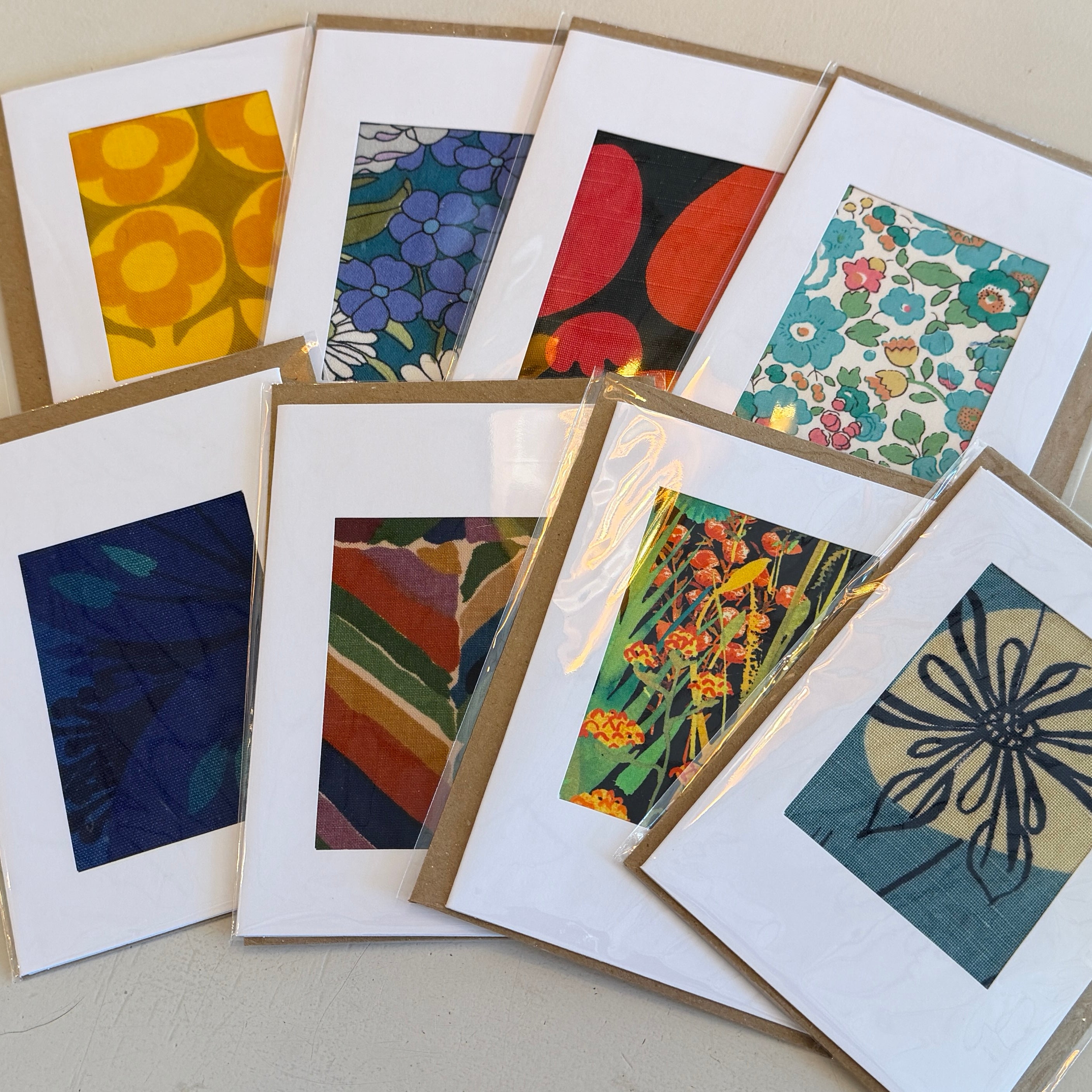 Handmade Opencard Handmade Cards with real vintage fabric inlay – MAKE HOLT