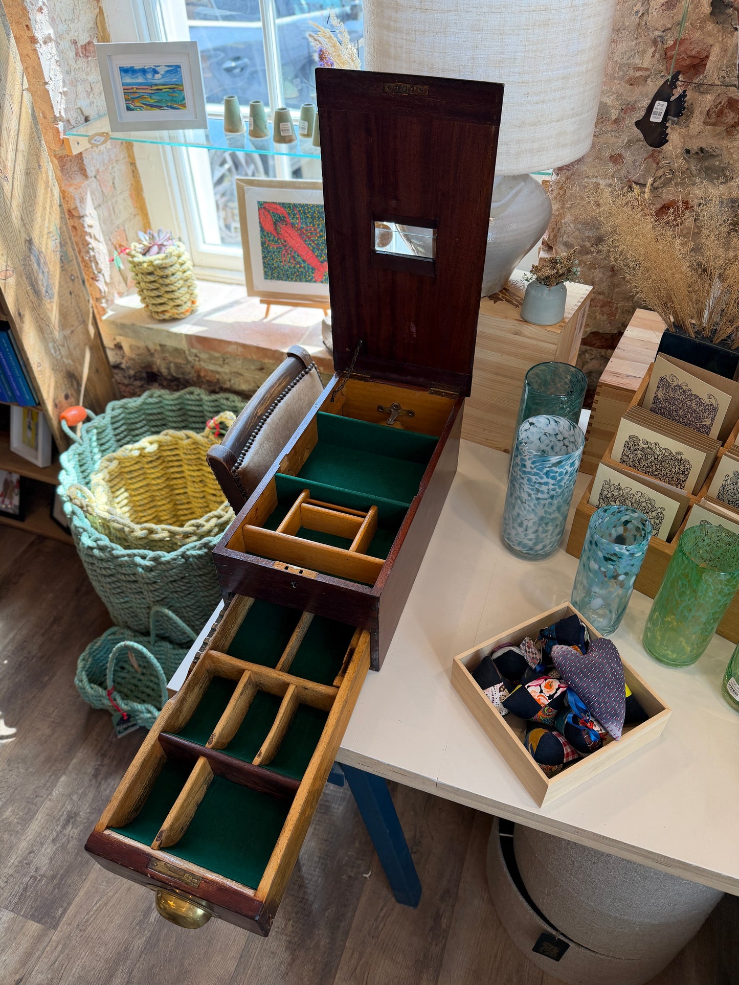 Restored stools & storage boxes - various