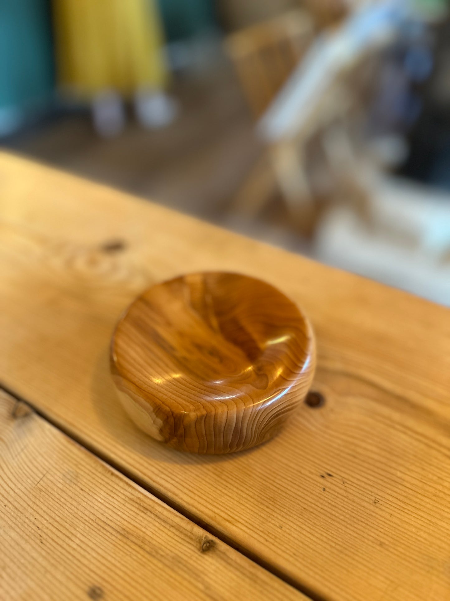 Hand Turned Ring Pillow - Norfolk Beech