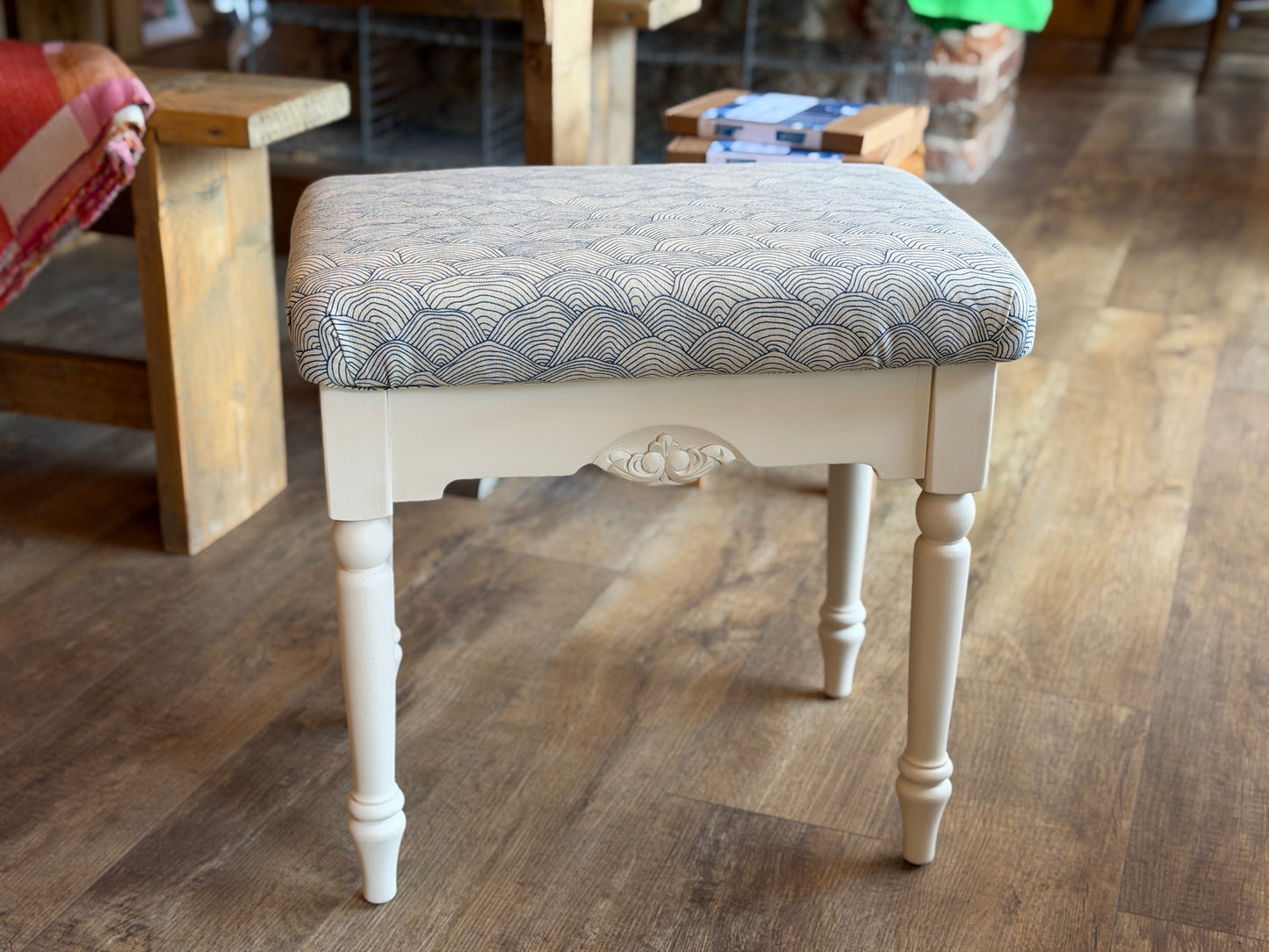 Restored stools & storage boxes - various