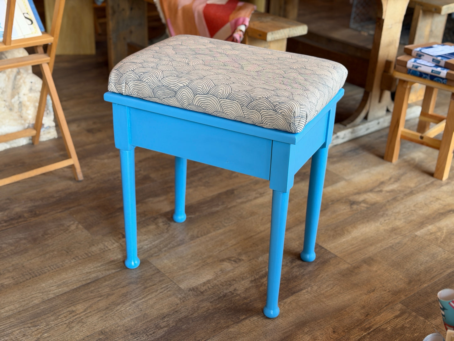 Restored stools & storage boxes - various