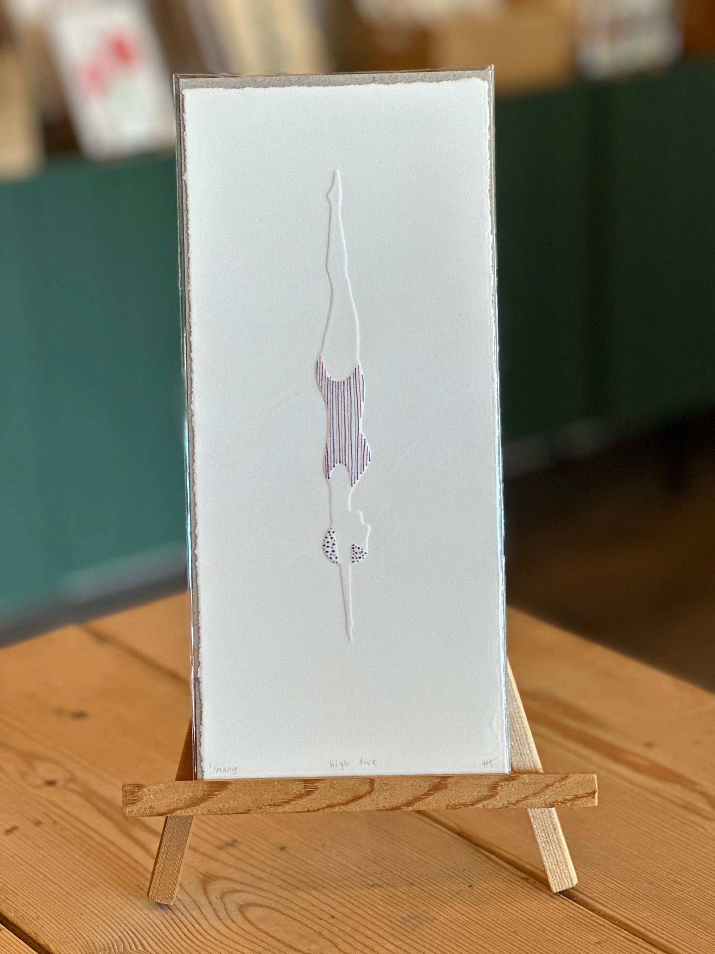 Embossed Print - The Dive