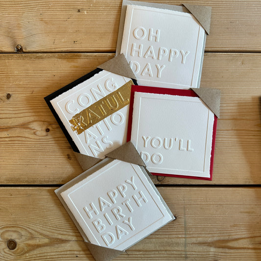 Mixed Embossed Cards