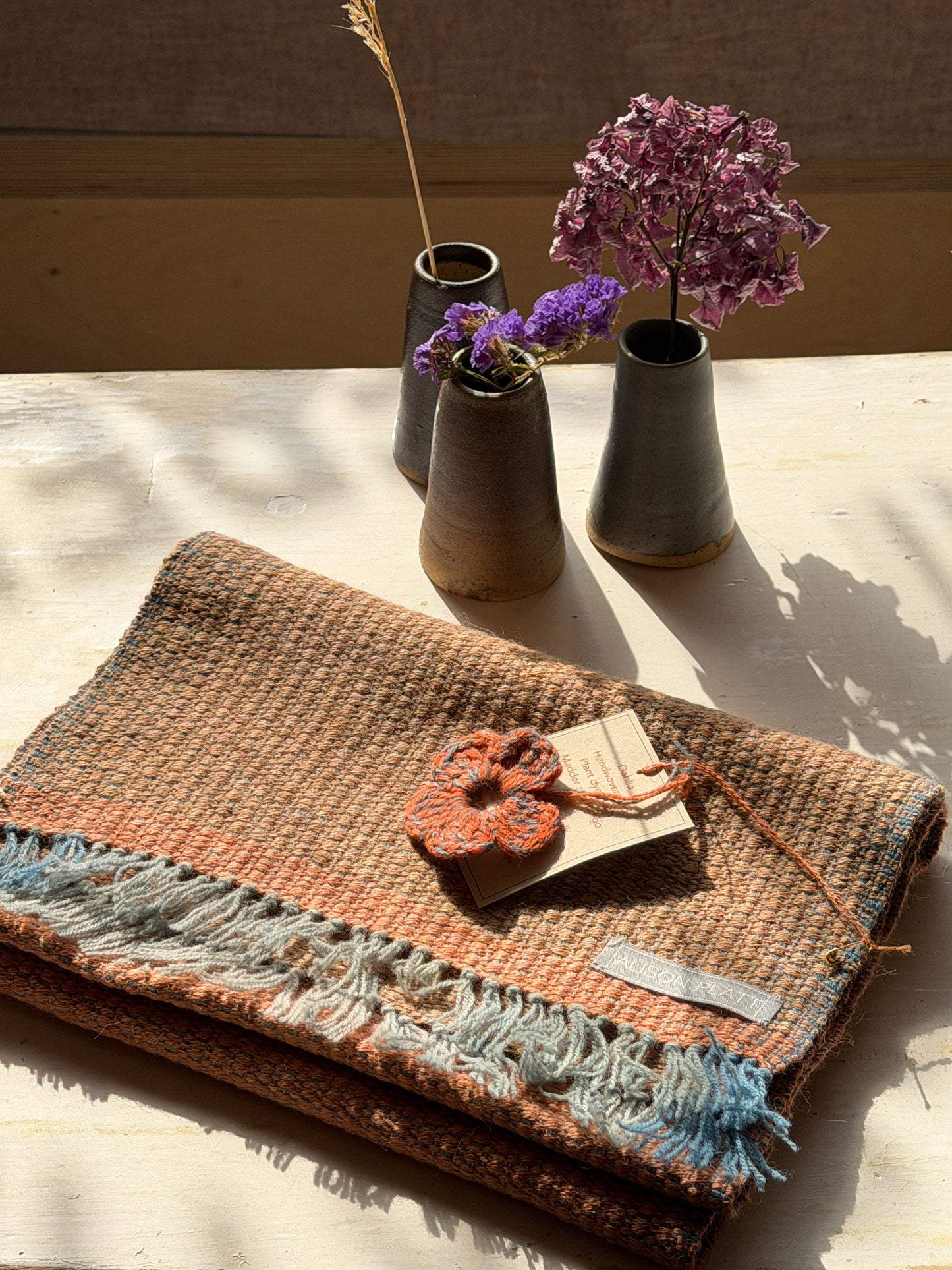 Handwoven Lambswool Scarf.