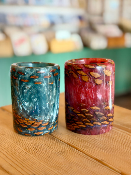 Pine Cone & Resin Vessel