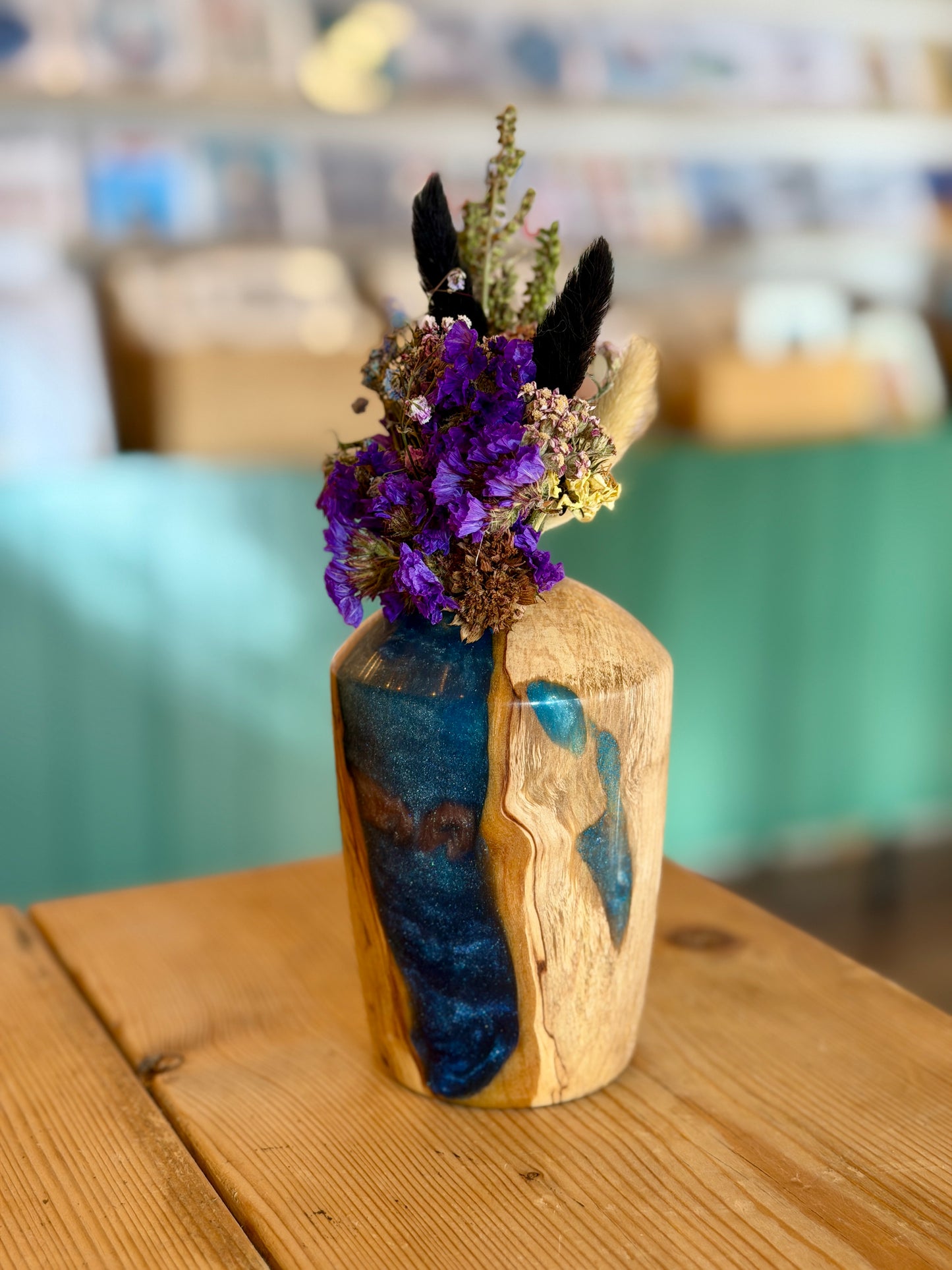 Wood & Resin Bud Vase