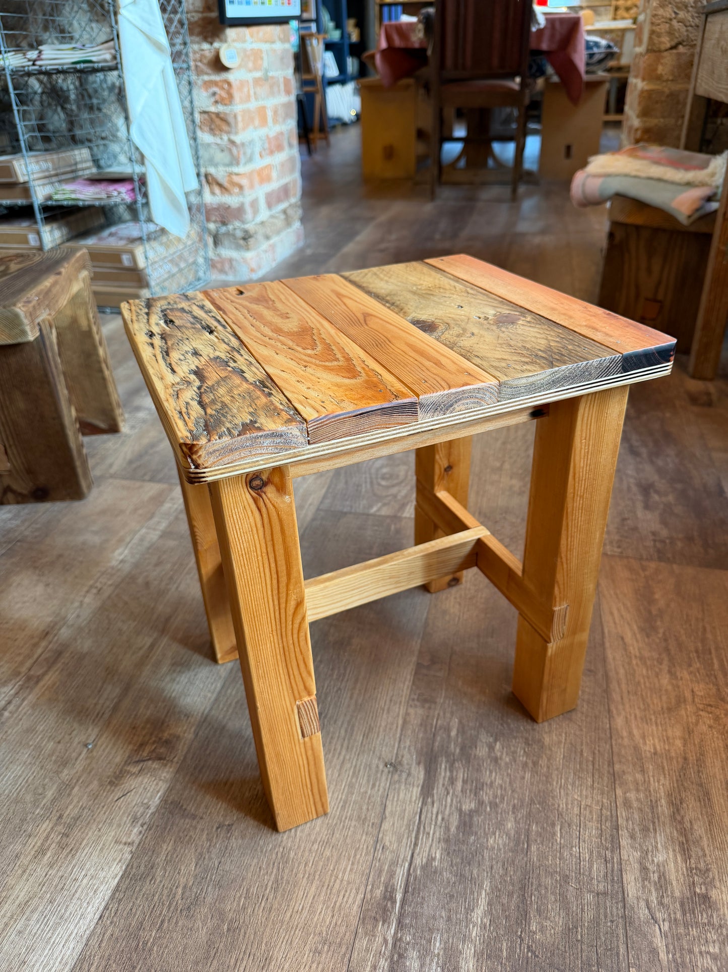 Reclaimed Wood Stools / Side Tables