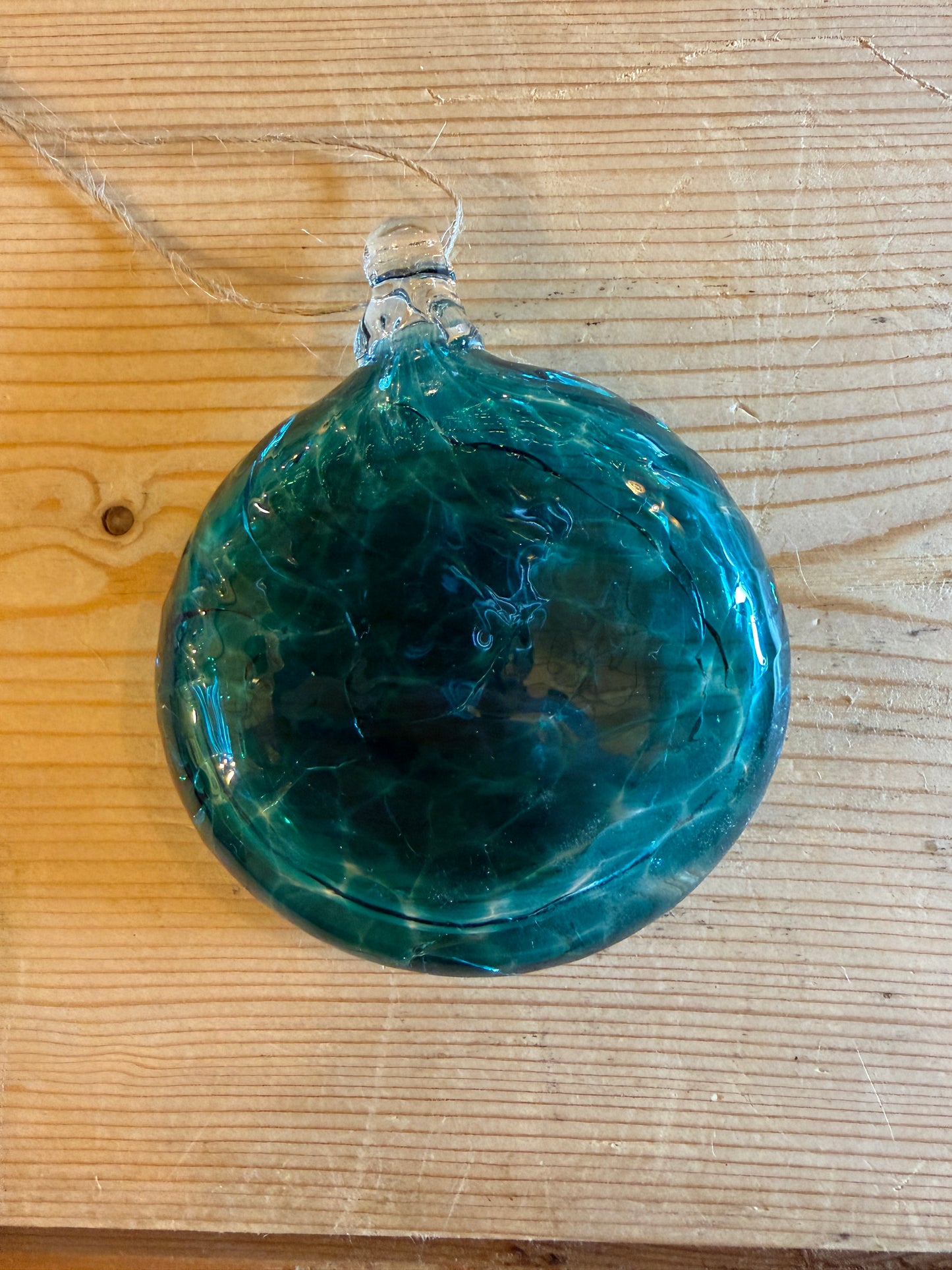 Handblown Glass Disk Baubles