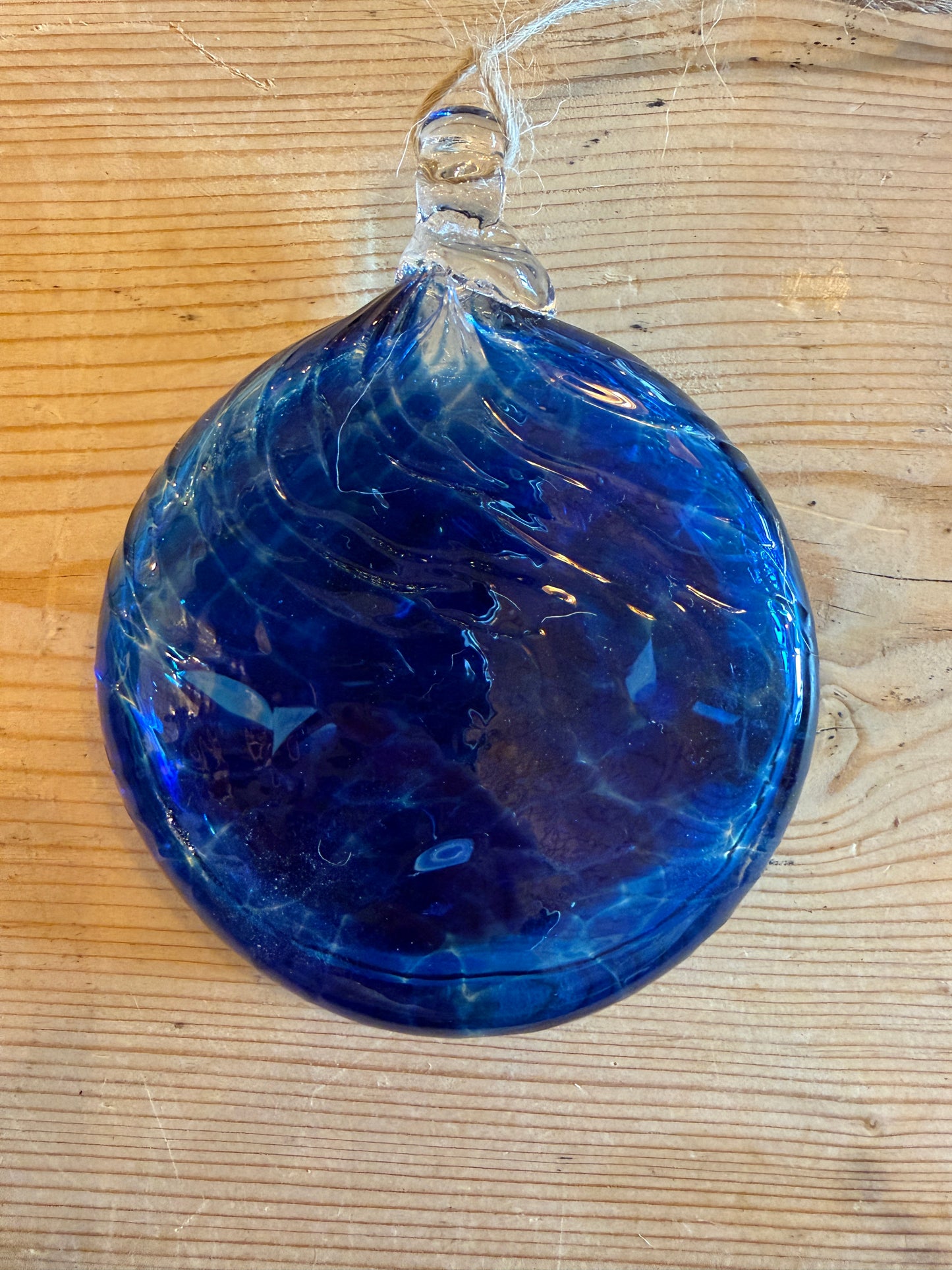 Handblown Glass Disk Baubles