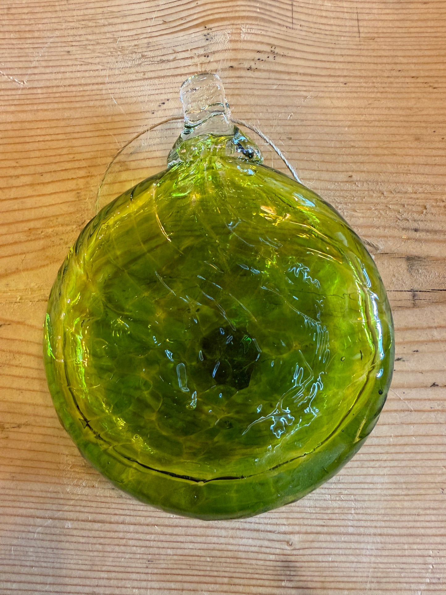 Handblown Glass Disk Baubles