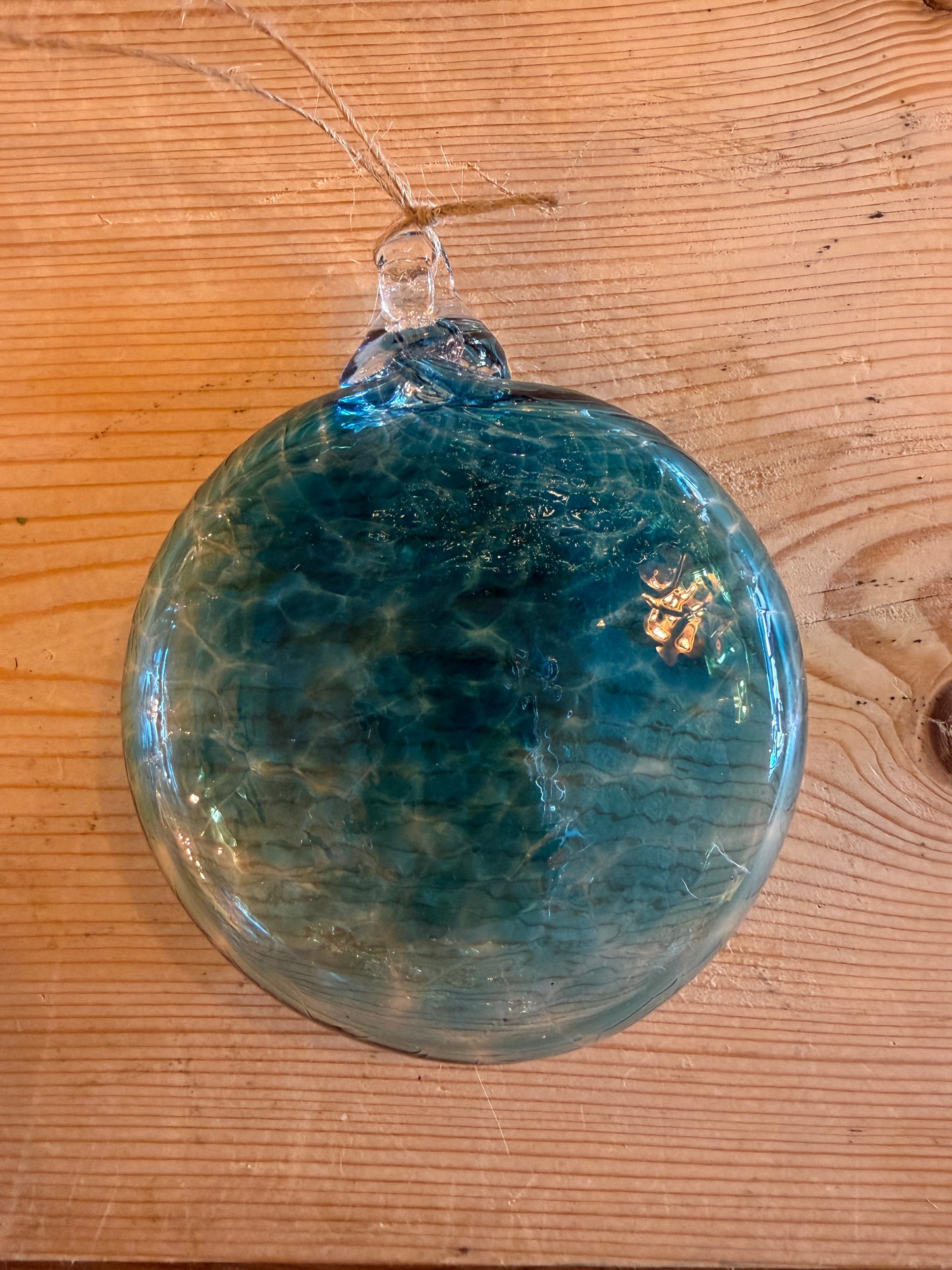 Handblown Glass Disk Baubles
