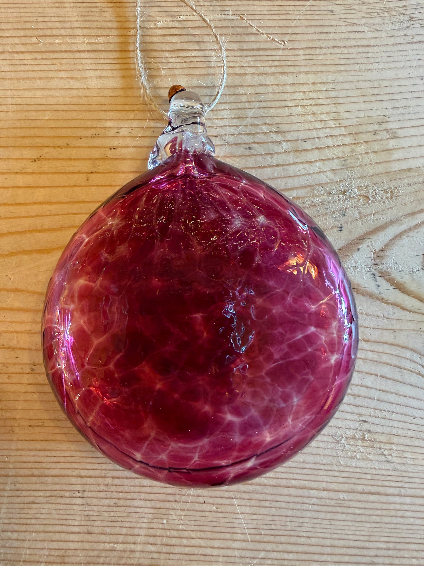 Handblown Glass Disk Baubles