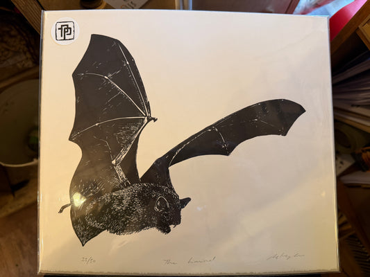 The Liminal Bat Linocut Print