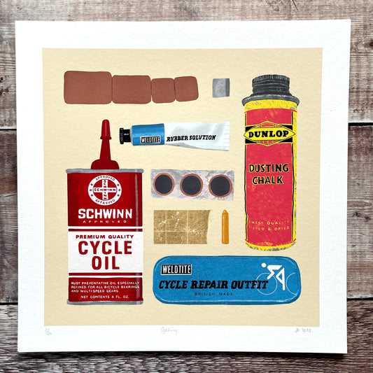 Cycling Collection Giclee Print