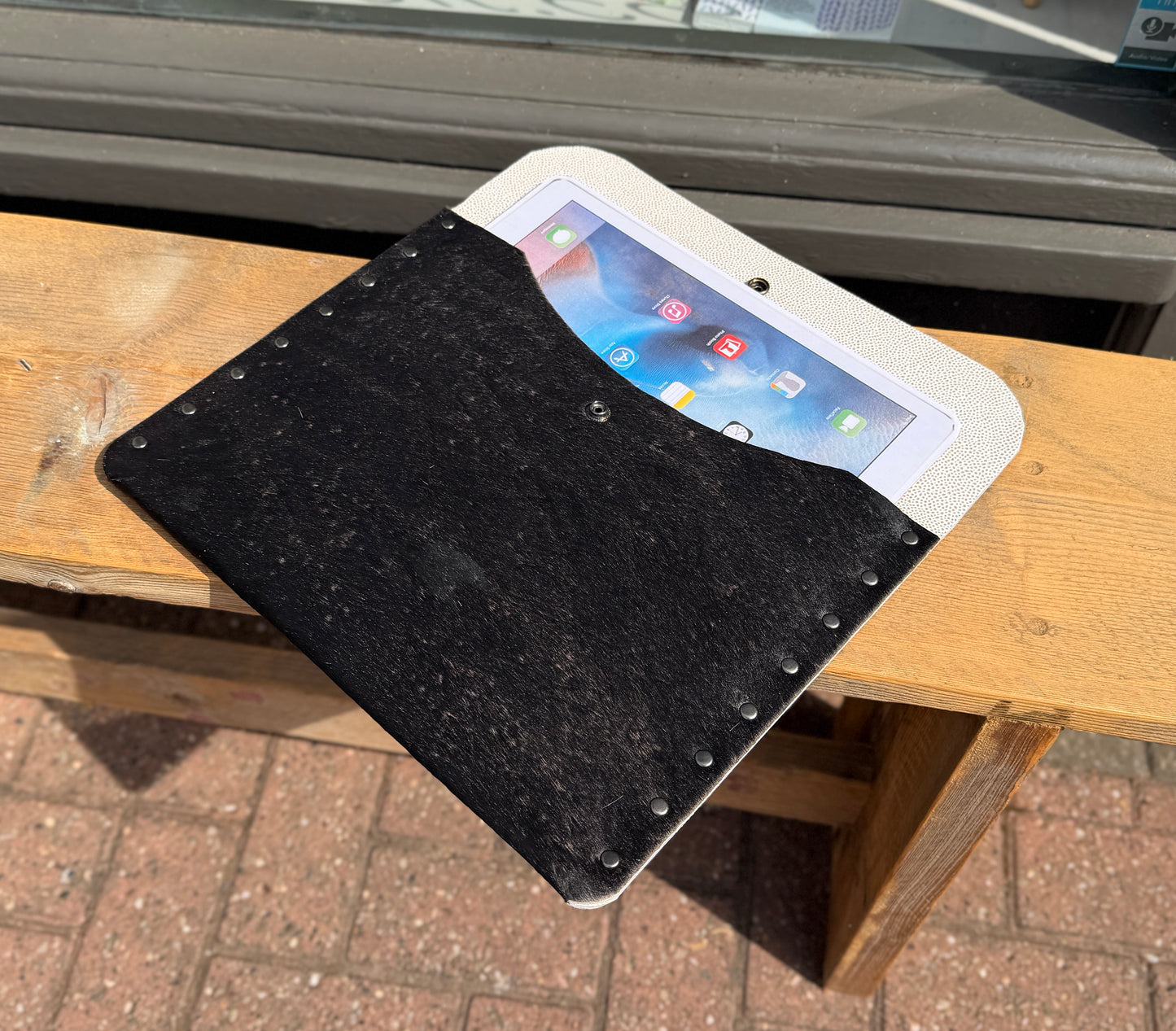 Handmade Hair on Cowhide Leather ipad/tablet/book cases