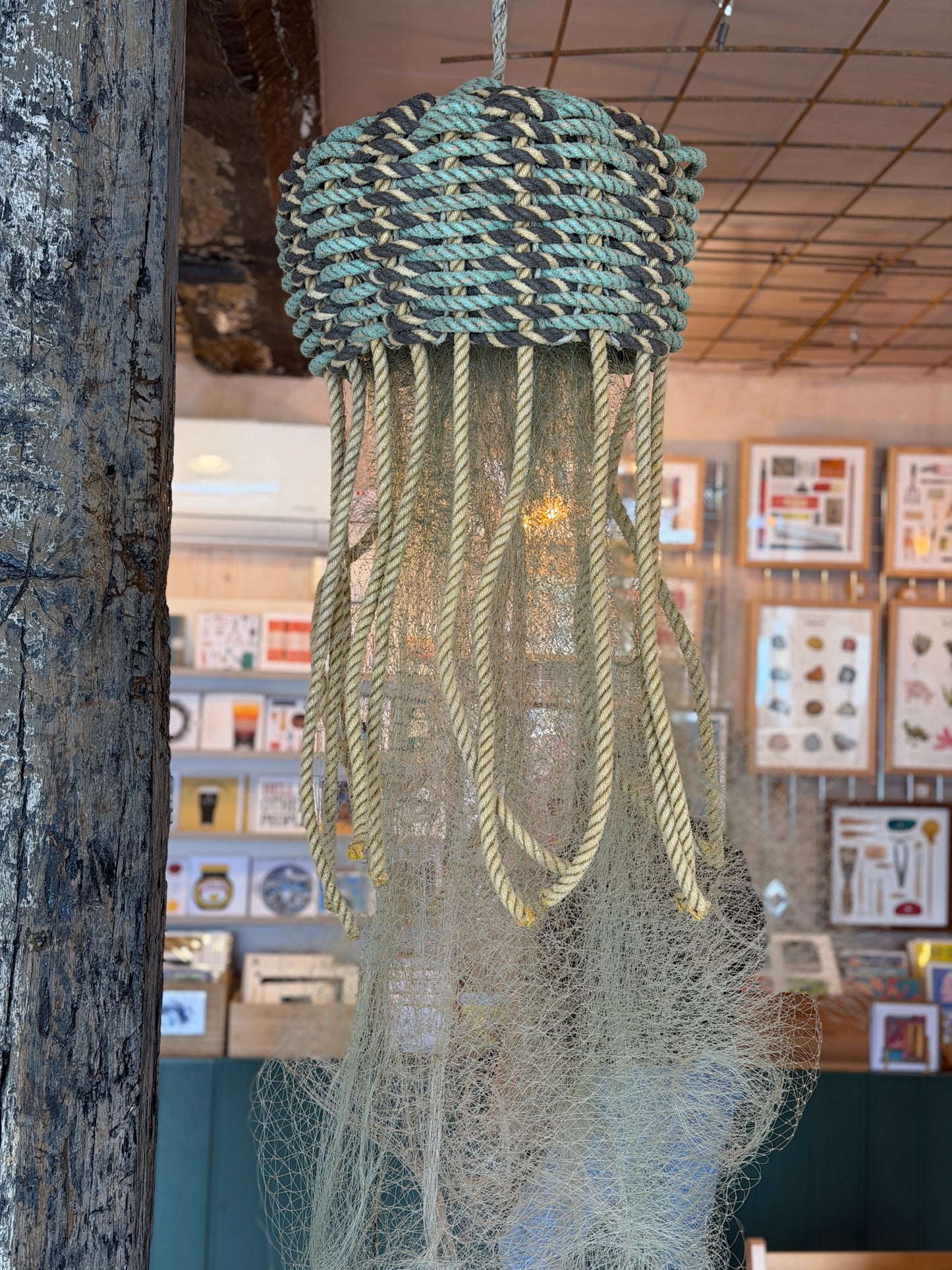 Hand-woven jellyfish