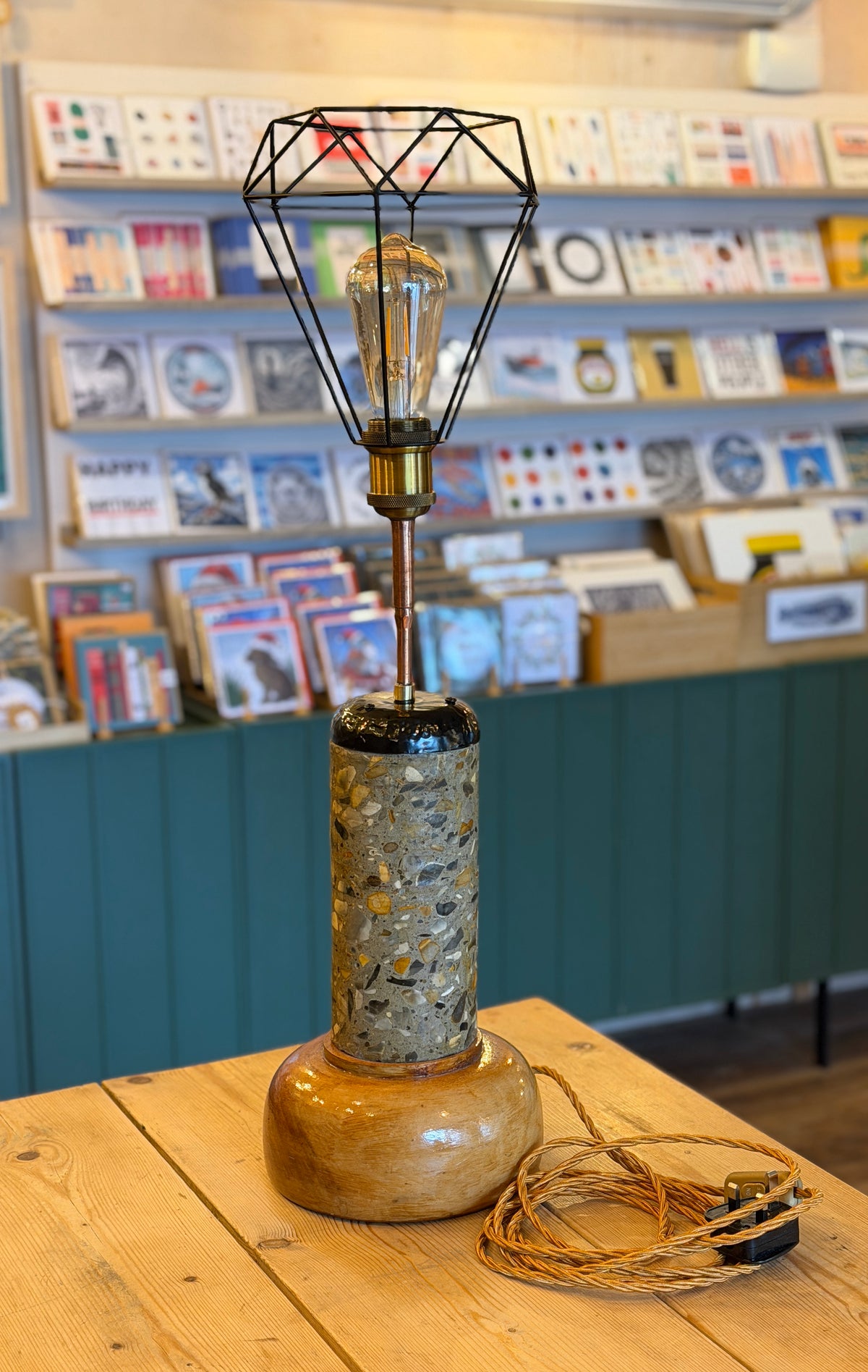 Sheringham promenade core sample lamp