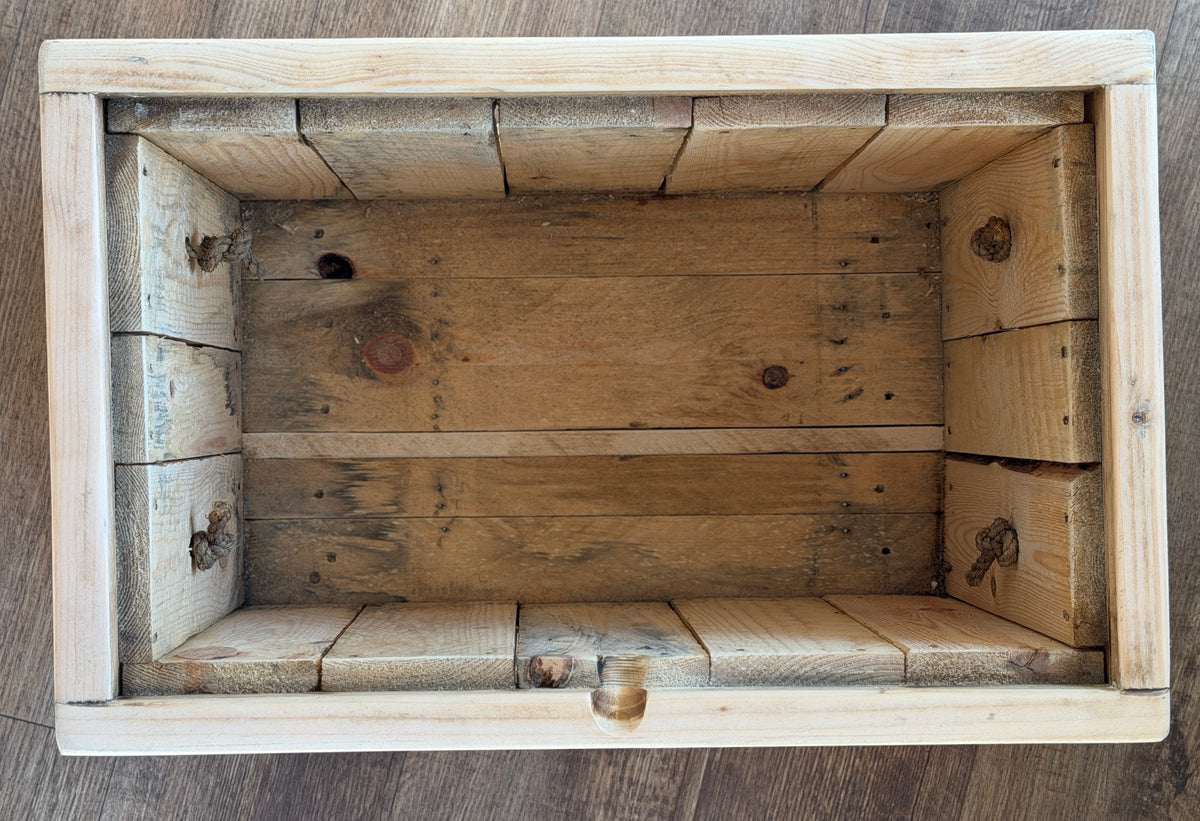 Genuine Land Rover transport crate - upcycled into blanket box/footstool