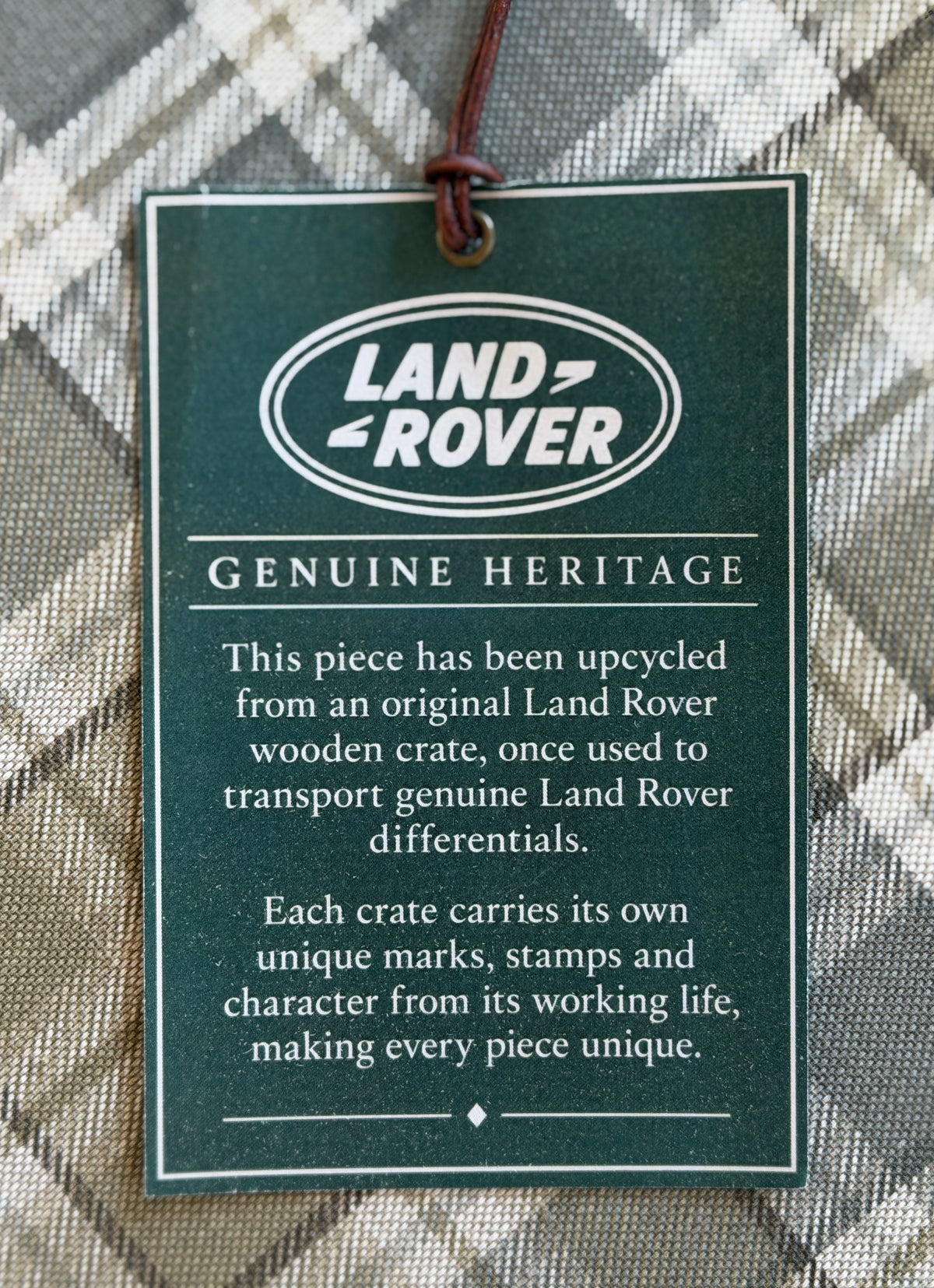 Genuine Land Rover transport crate - upcycled into blanket box/footstool