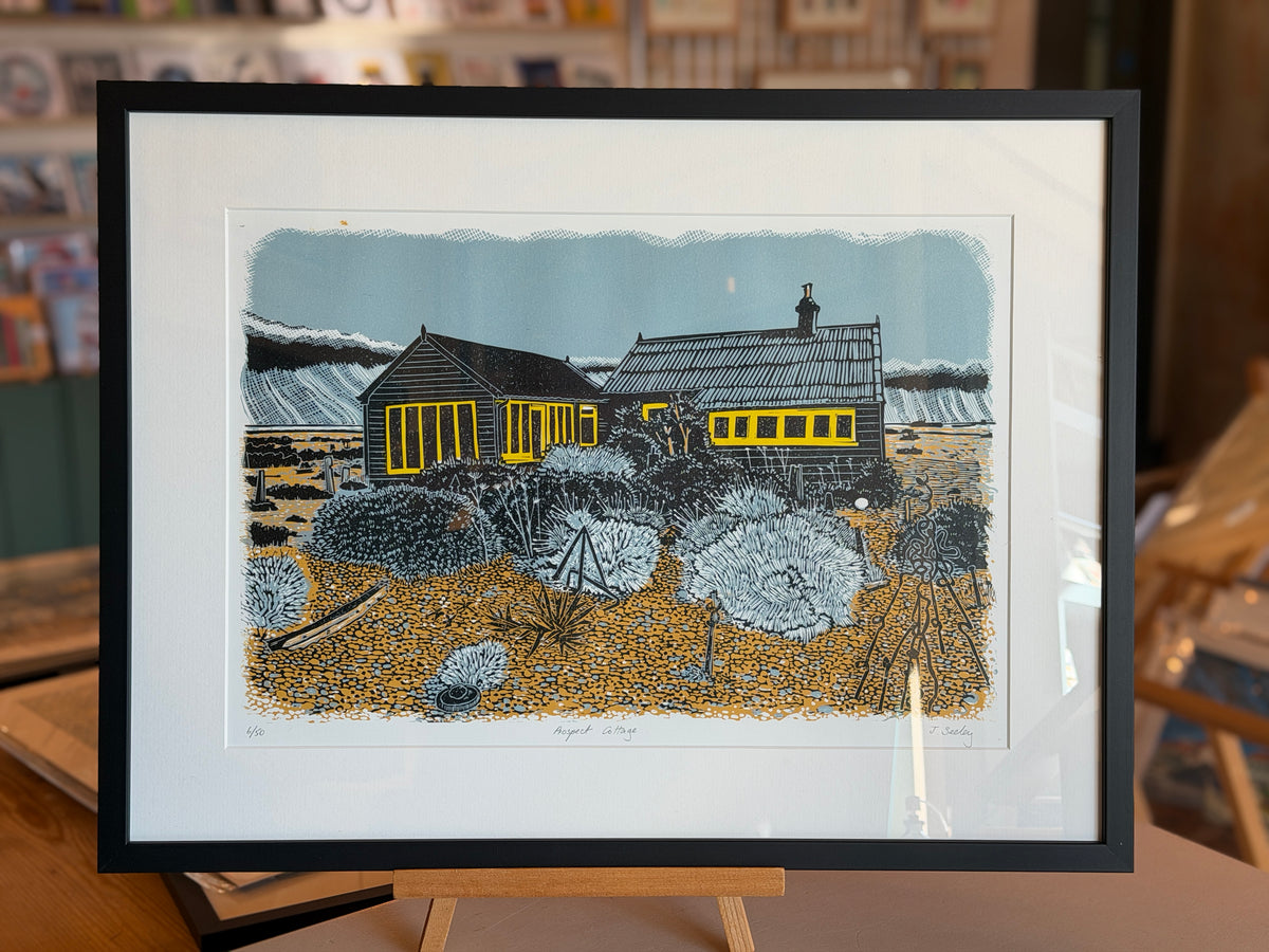 Prospect Cottage Linocut Print