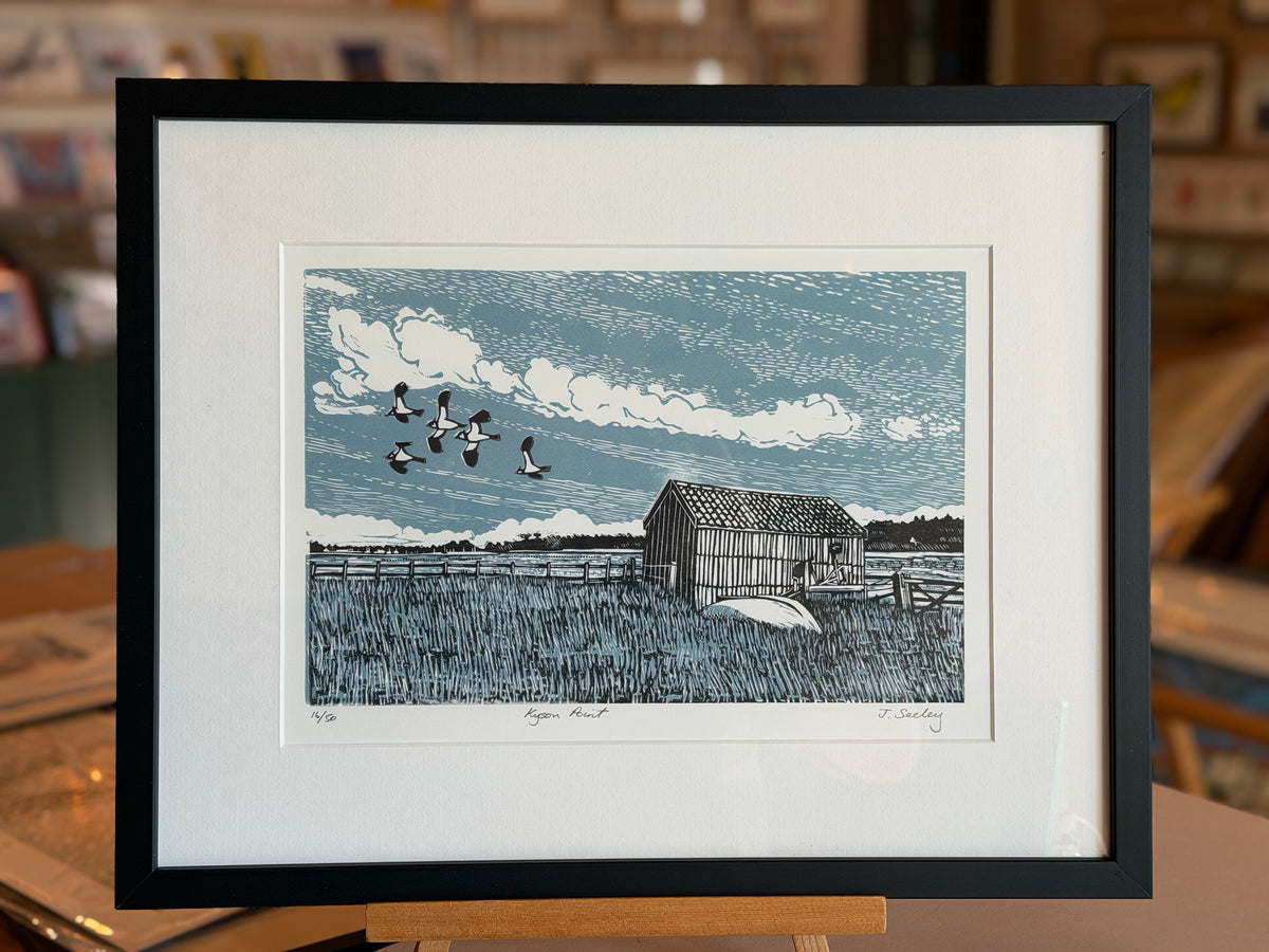 Kyson Point Linocut Print