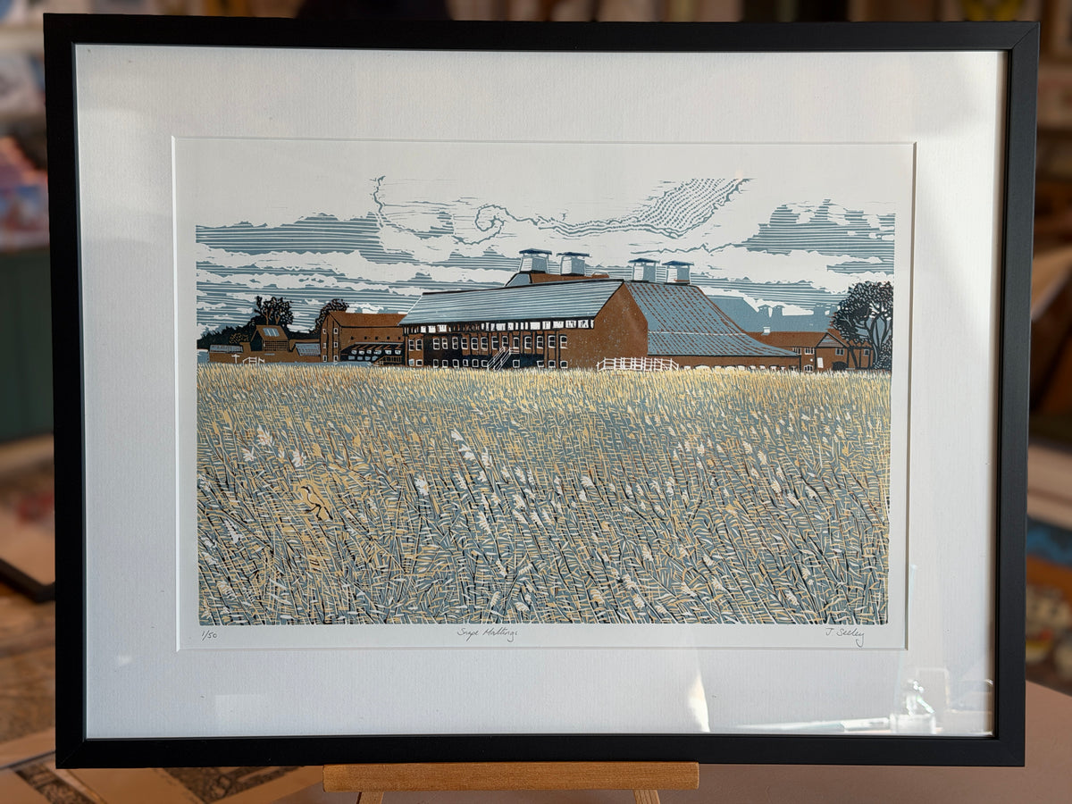 Snape Maltings Linocut Print
