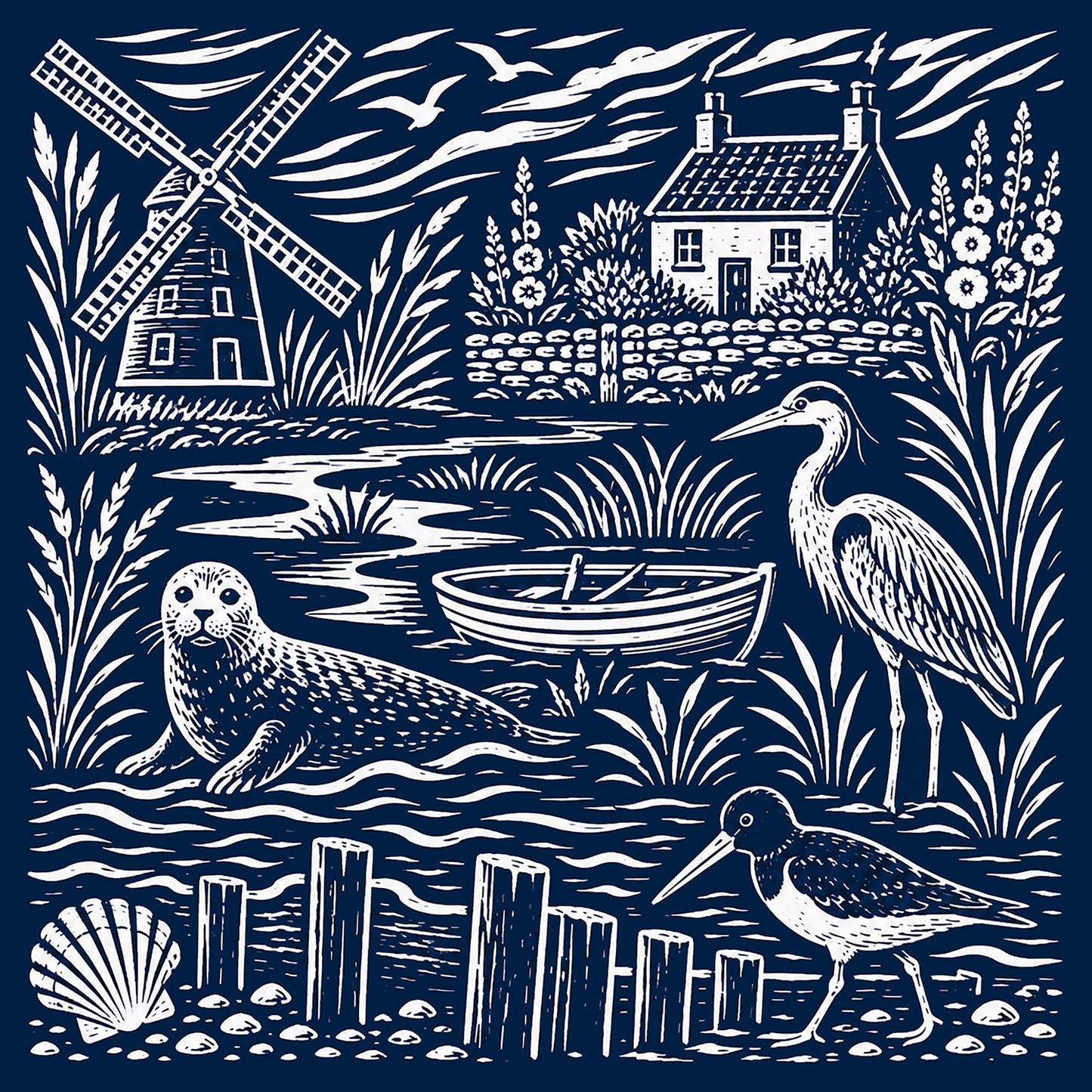 Lino Printing Kit with Pre Printed Lino carving guide designs