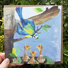 Blue Tit Feeding Card