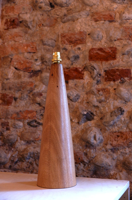 Extra Large Box Wood Cone Lamp base